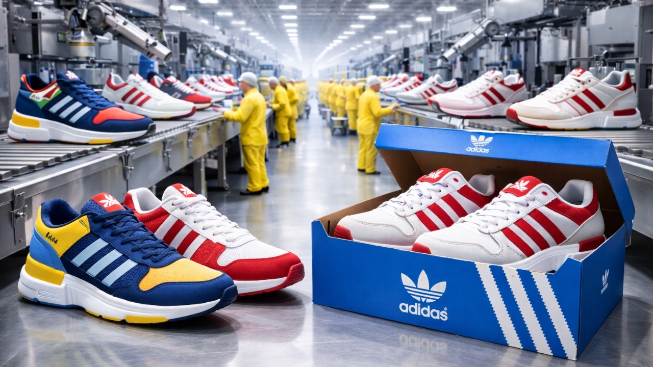 Amazing Tech: From Natural Rubber To Adidas Sneakers in the Factory - Full Process