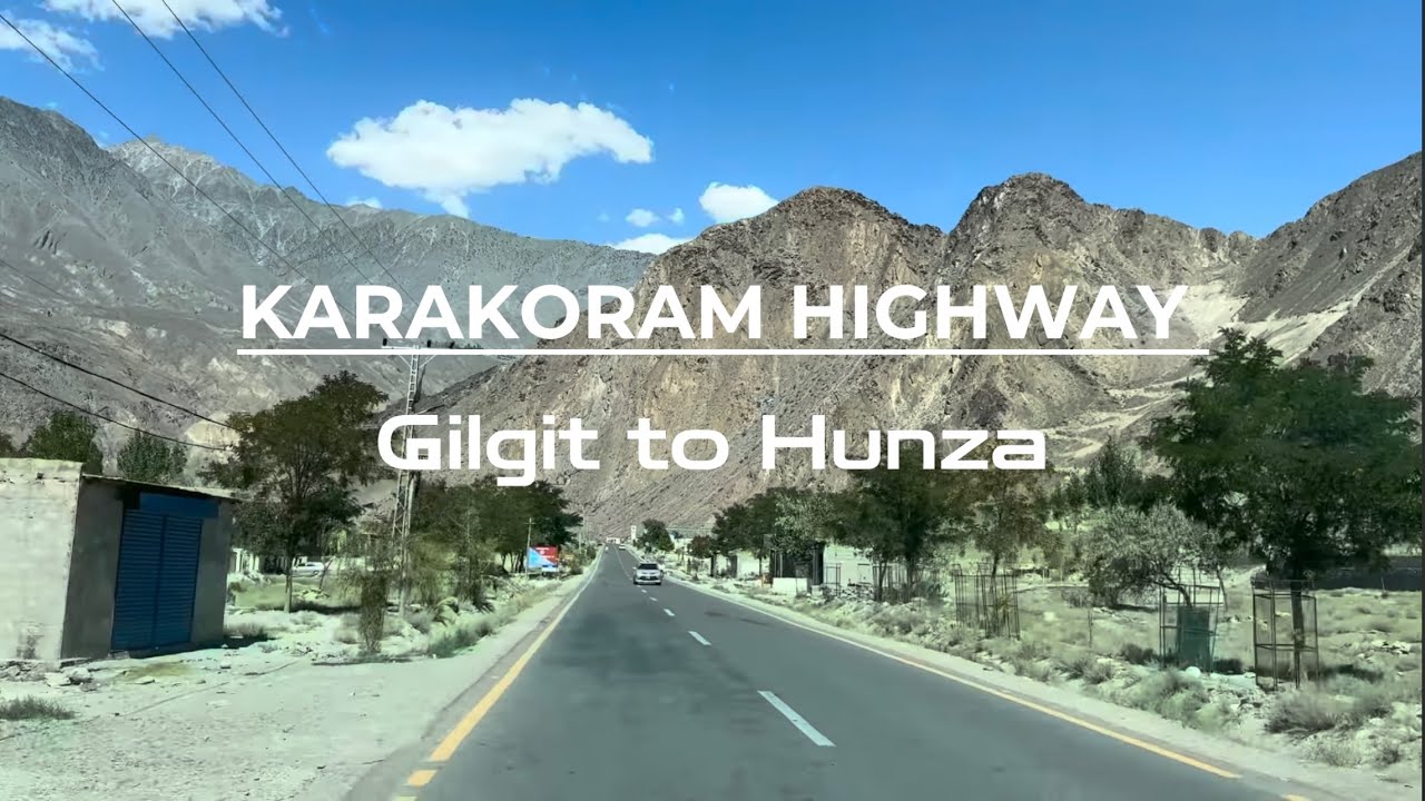 KARAKORAM HIGHWAY: Gilgit to Hunza. Rakaposhi Views (7788 meters) {POV}