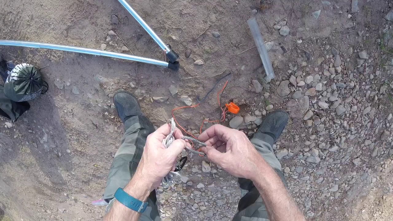 Tensa Hammock Stand Step by step Moto Camping on the Africa Twin