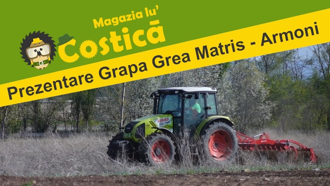 MATRIS ARMONI Grapă grea cu discuri cu talere independente pe arc cu tăvălug coardă