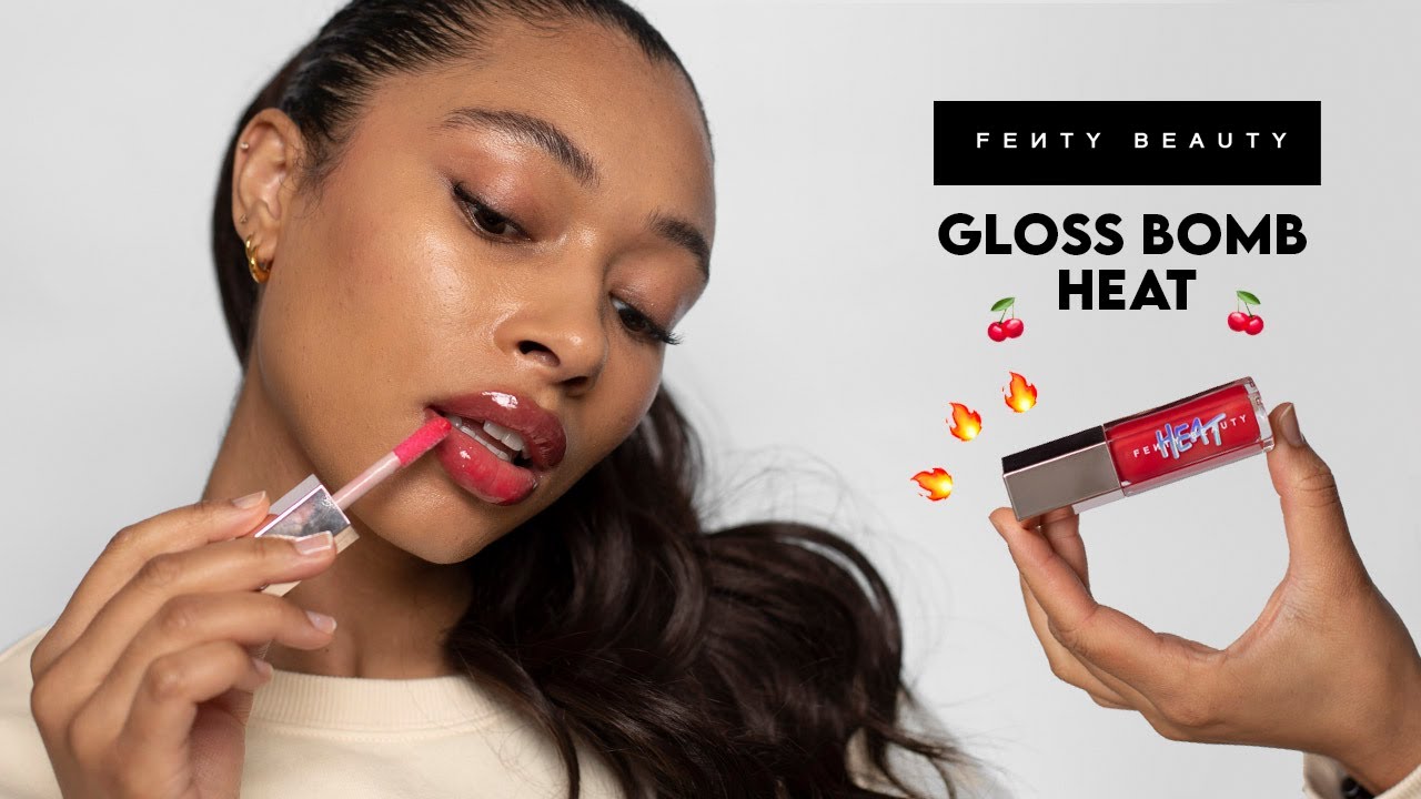 Fenty Beauty Gloss Bomb Heat Hot Cherry Swatches & Overview