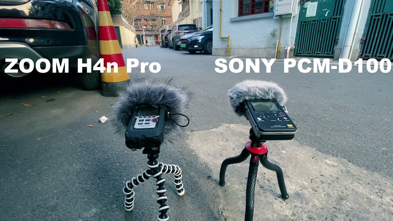 Zoom H4n Pro vs Sony PCM-D100 / City Field Recording Comparison