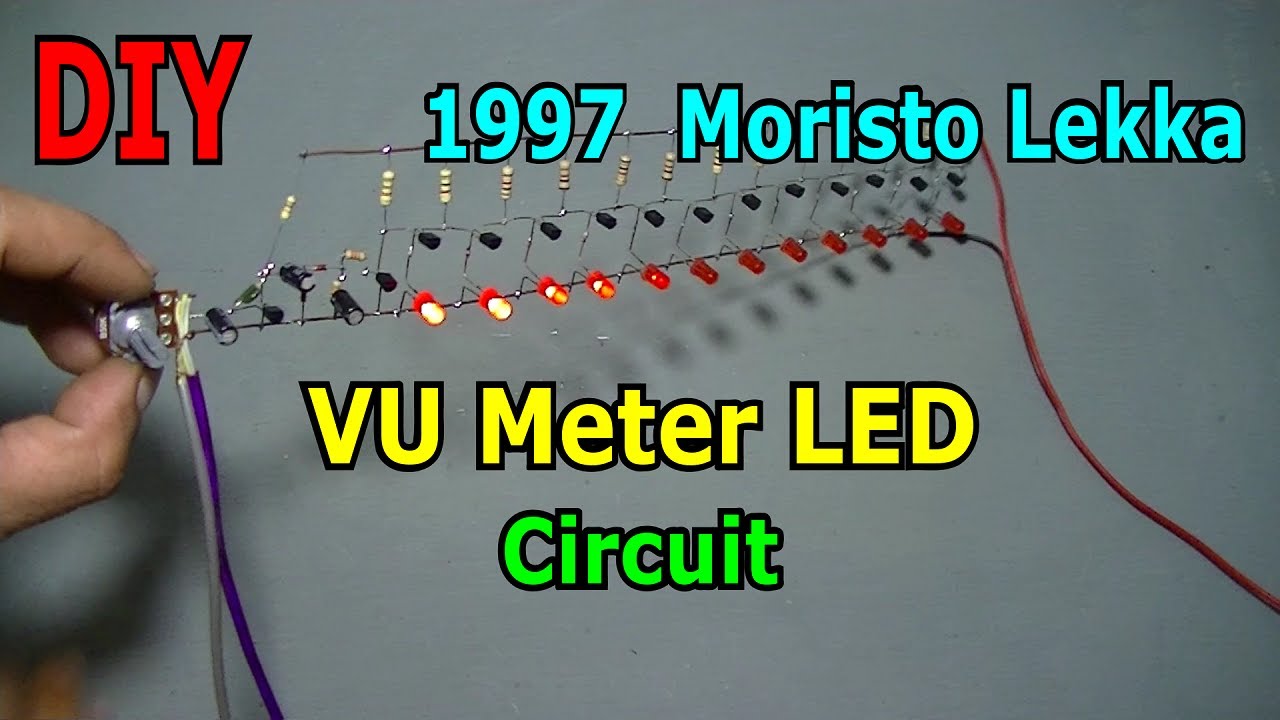 DIY 1997 Moristo Lekka VU Meter LED Circuit