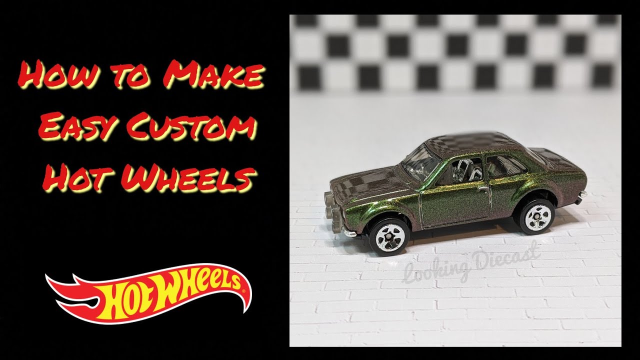 Hot Wheels - How to Make Your Own Easy Custom -  Create a Custom Paint Job No Harsh Chemicals Needed
