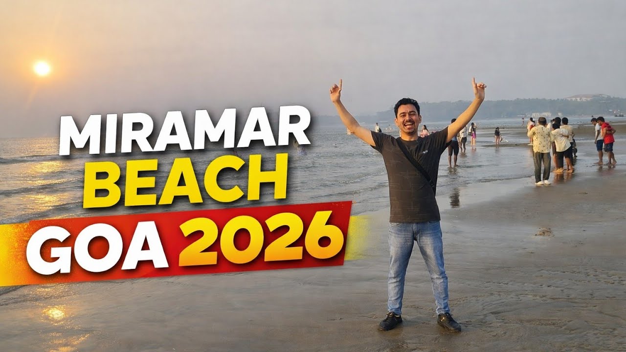 Exploring Miramar Beach  Goa 2026 Vlog | गोवा का Miramar Beach - Full Experience!  