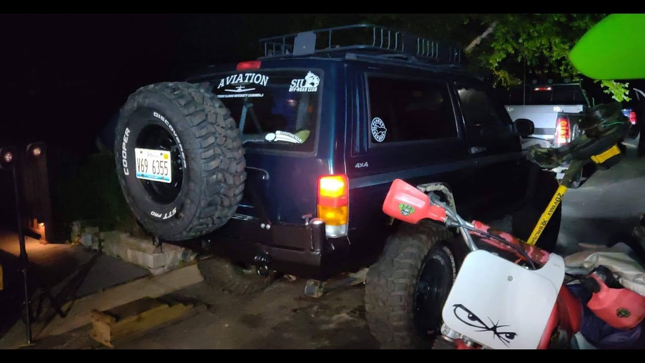 Jeep Cherokee XJ Ares Fabrication Rear Expedition Tire Carrier Install