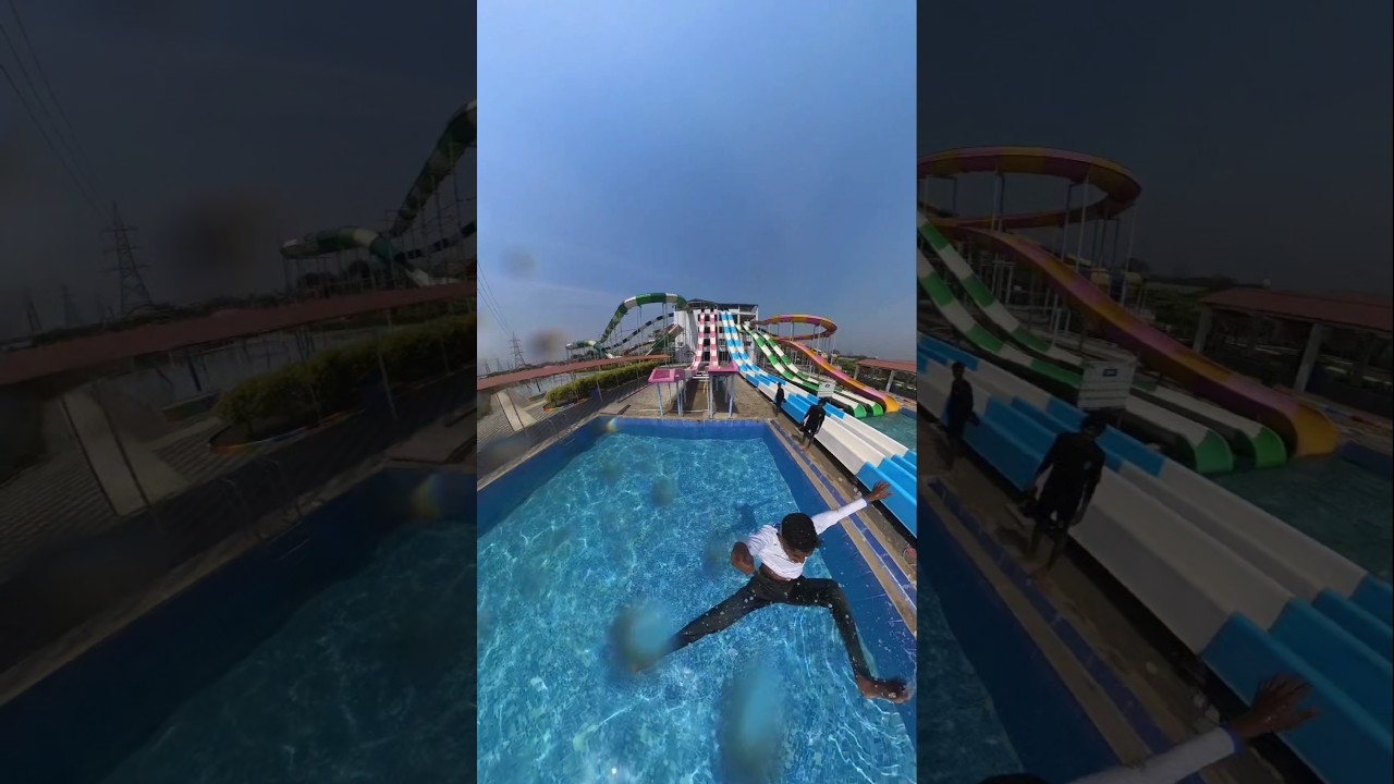 Rainbow Water Park #shorts #waterpark #waterslide #ytshorts #shortvideo #youtubeshorts #waterparkfun