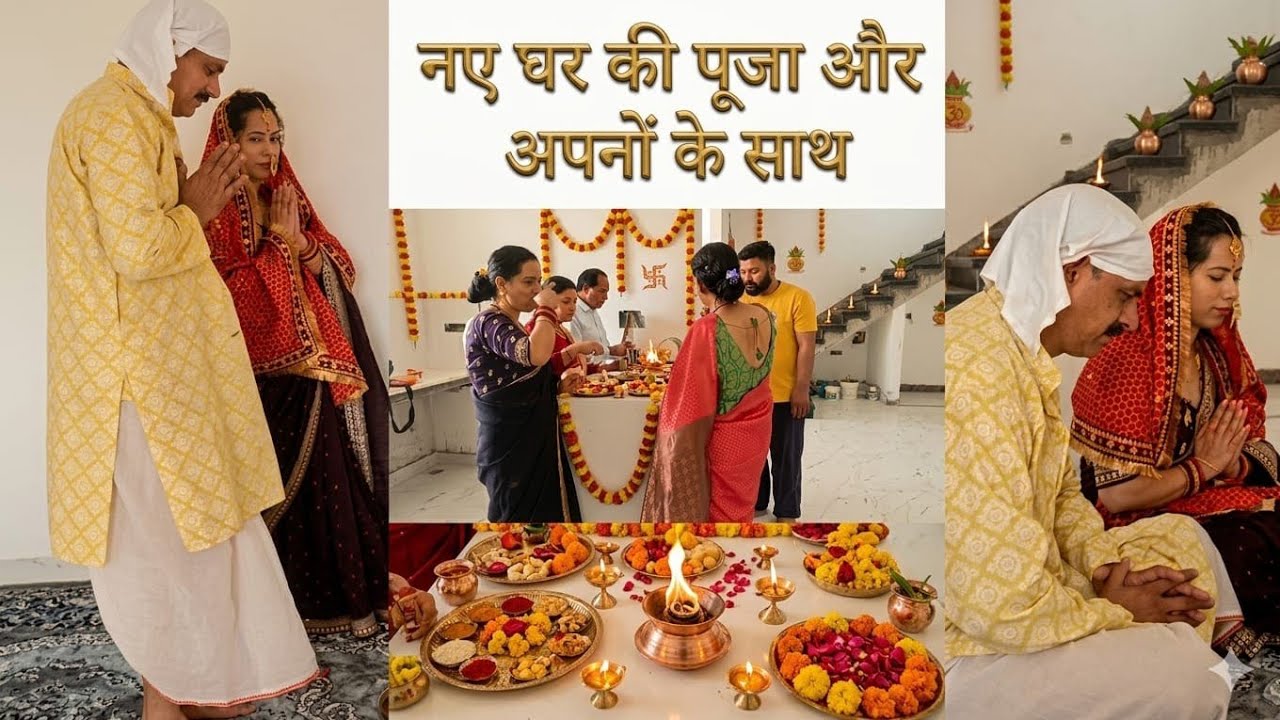 नए घर की शुरुआत हुई पूजा से 🙏