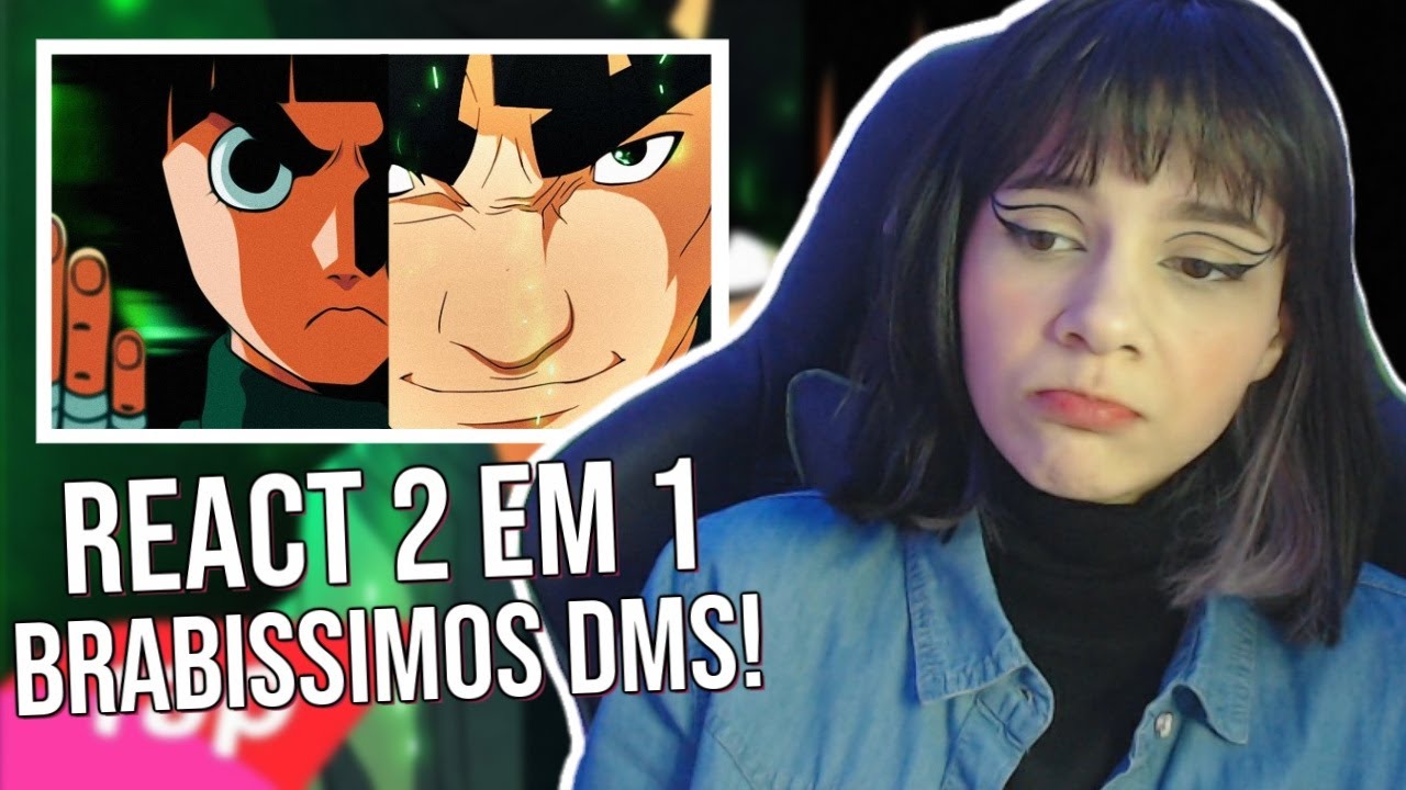 (REACT 2 EM 1) - Rap do Maito Gai e Rap do Rock Lee (Naruto) - (7 Minutoz)