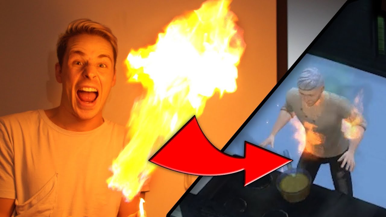Rewi sets fire to the UFO!