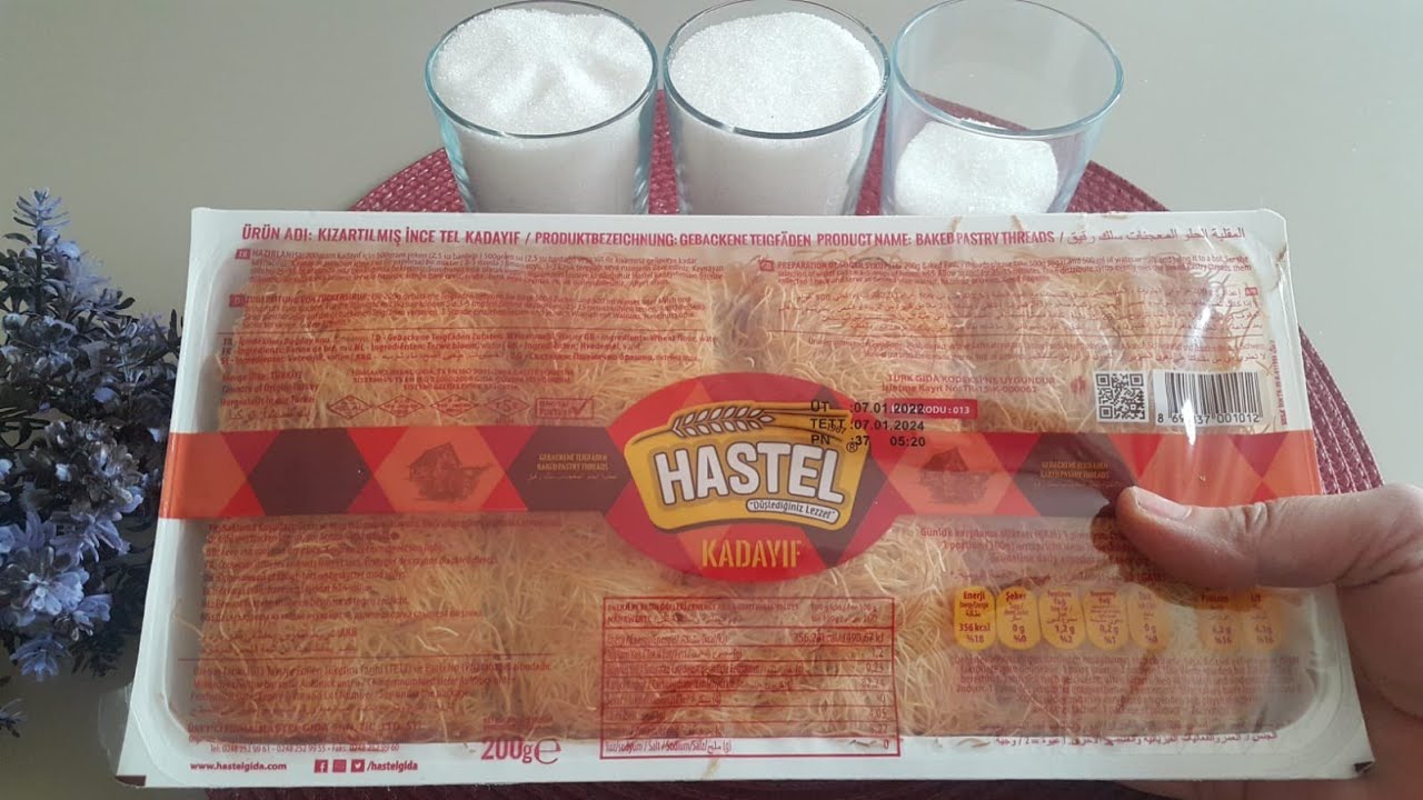 HAZIR KADAYIF NASIL DAHA LEZZETLİ YAPILIR  garanti tarif 💯✅ ŞERBET AYARI NASIL YAPILIR |  #kadayıf