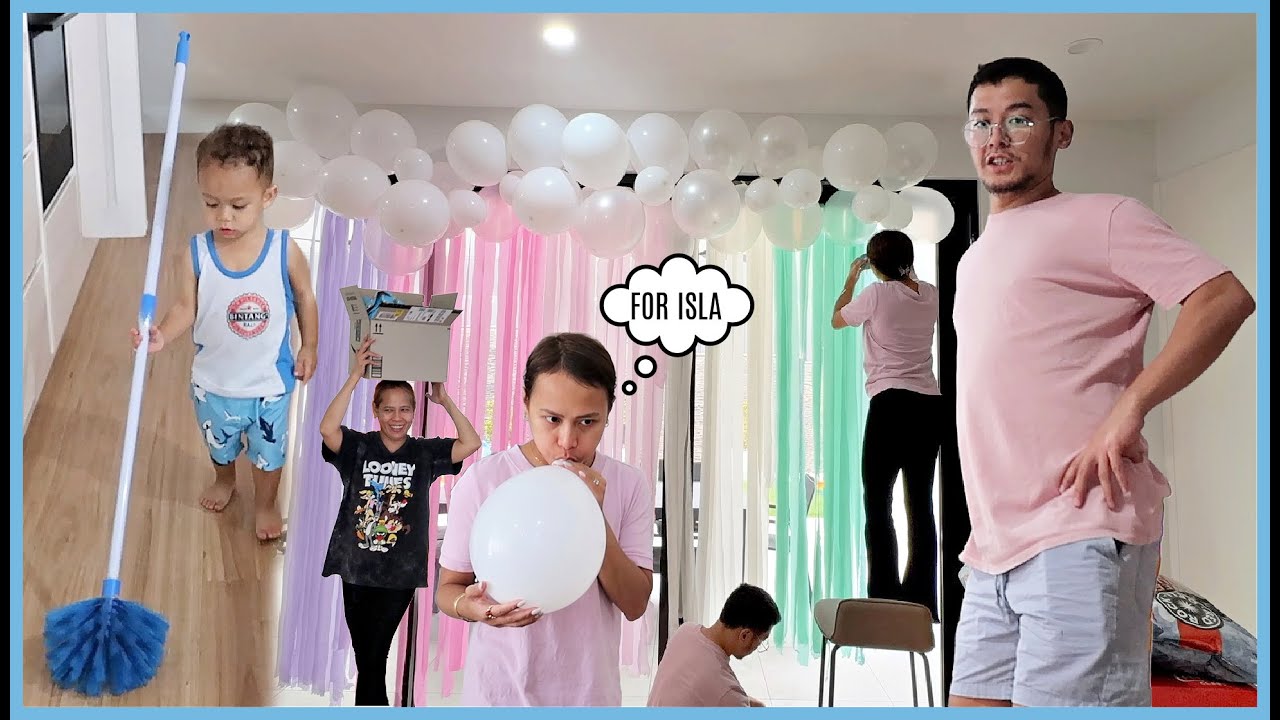EFFORT ANG PAGHAHANDA PARA SA BIRTHDAY PARTY NI ISLA! ❤️ | rhazevlogs