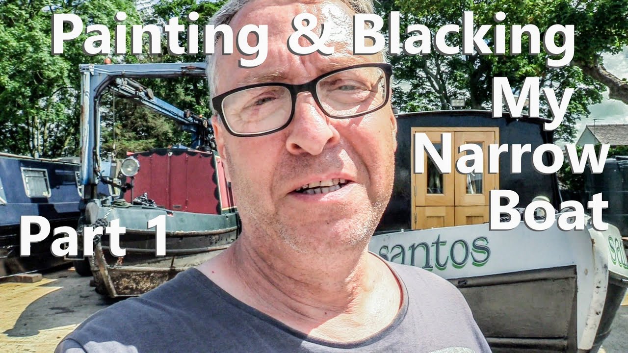 Painting & Blacking Narrowboat Aslan - Part 1