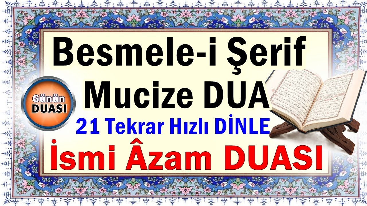 Besmele Duası Dinle | Huzur ve Bolluk Duası Besmele-i Şerif Mucizesi