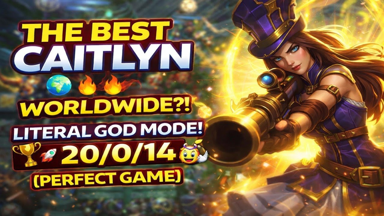 THE BEST CAITLYN WORLDWIDE?! 🌍🔥 PERFECT GAME | GOD MODE 🤯