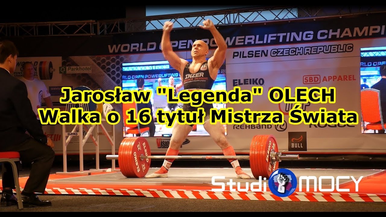 Jarosław Olech Mistrzostwa Świata w Trójboju Siłowym Pilzno 2017 - 2 rekordy Świata