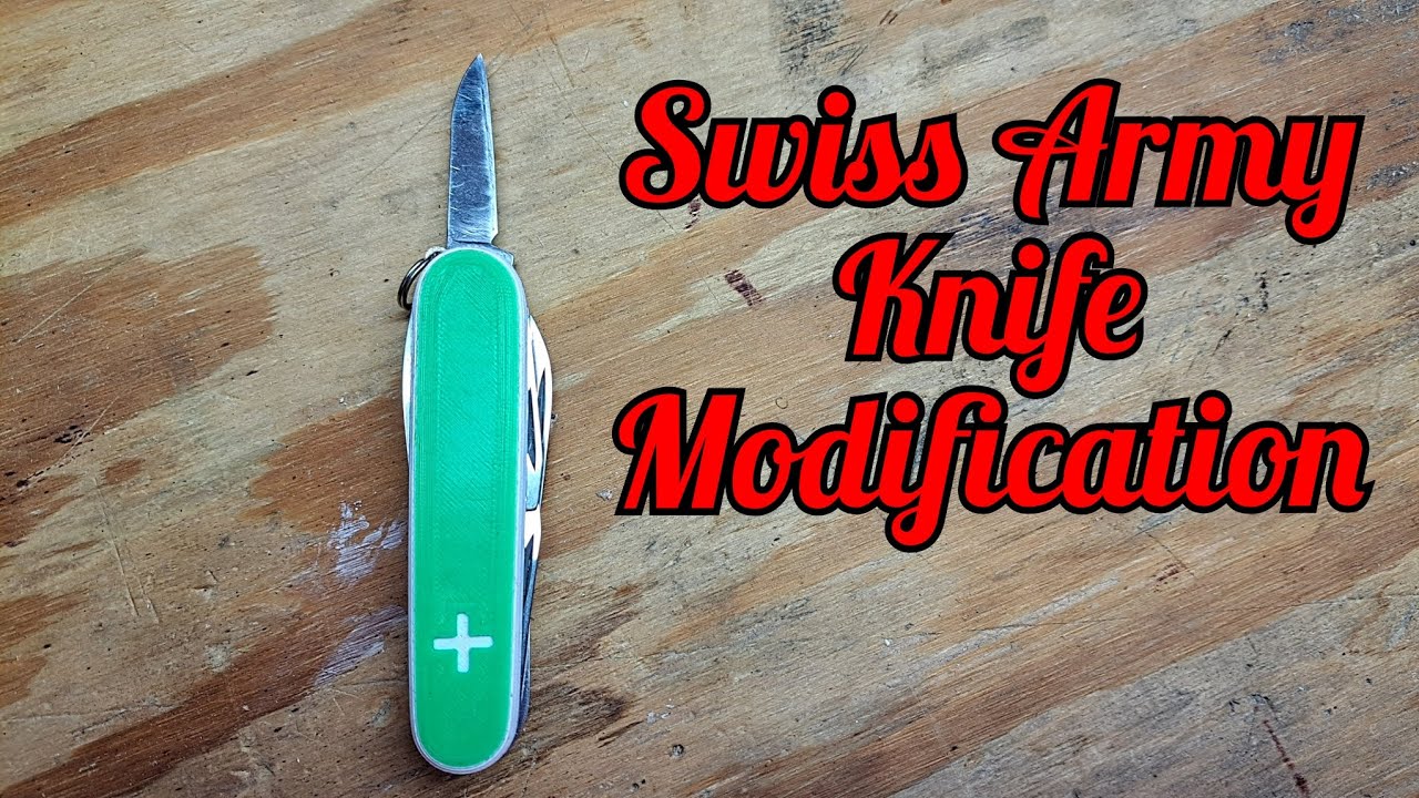 Modifying a Swiss Army Knife for Whittling