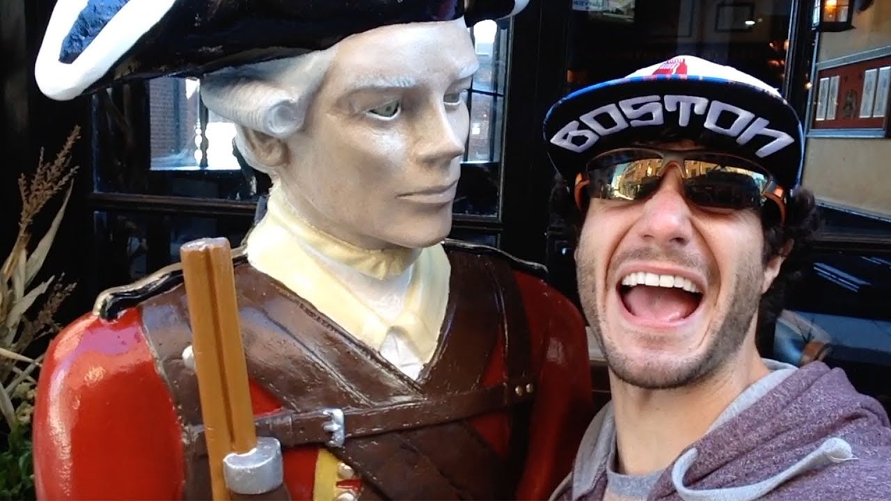 Overly Excited Tourist Can't Handle The Chowdah In Boston