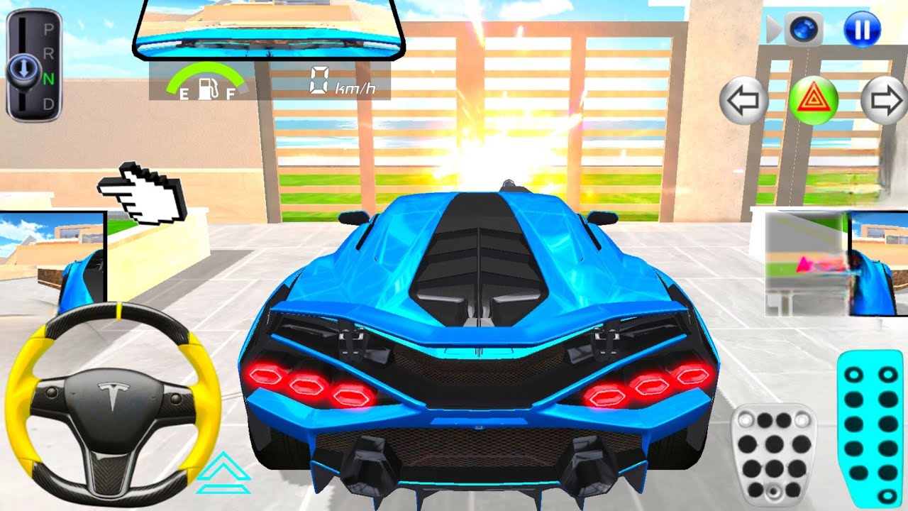 New Gangster Lambo Car Parking in Villa | 3D Driving Class 2025 | Best Android Car Gameplay Video