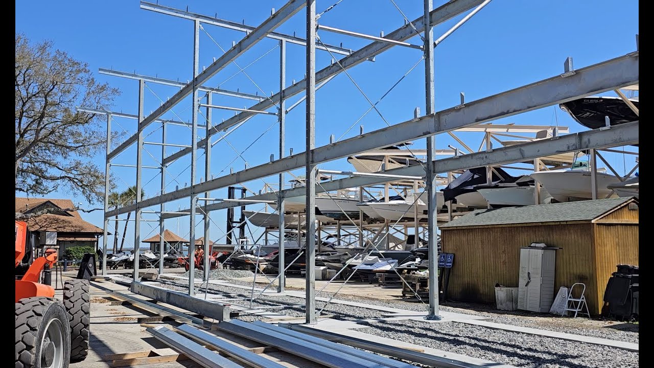 Phase Two of Dry Rack Replacements at Landings Harbor