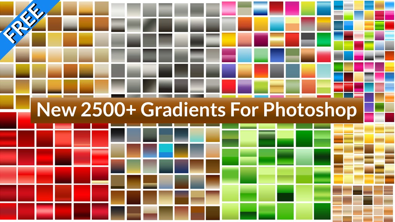 New 2500+ Free Gradients For Photoshop | Free Photoshop Gradients