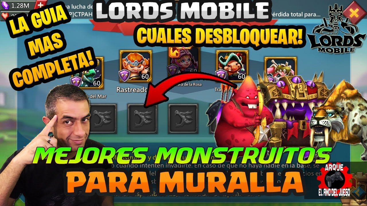 MONSTRUITOS PARA MURALLA ARQUE LORDS MOBILE 2024 😲🔓⁉️🎁✅