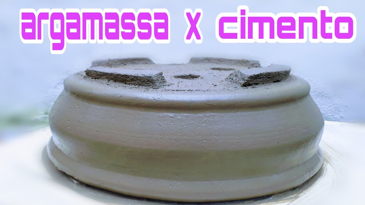 Como fazer vasos  cimento ou  argamassa- Qual a melhor  massa