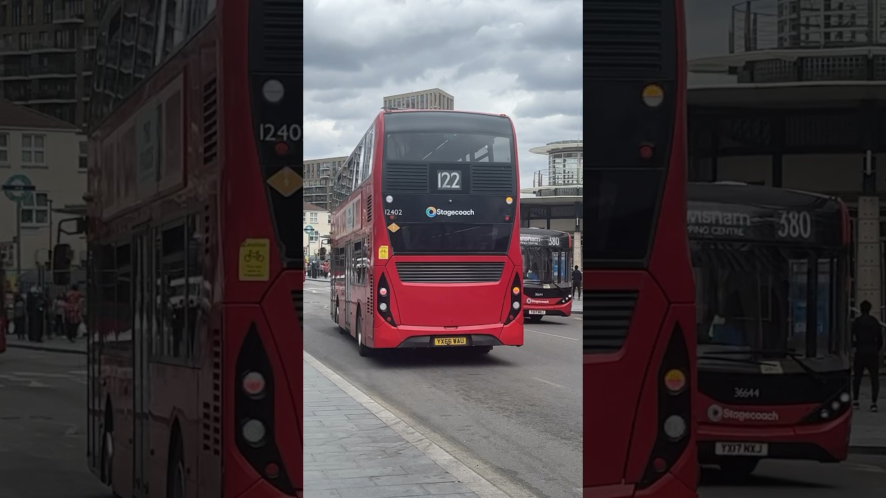 YX66WAU on route 122 departing at Woolwich Arsenal ‘12402’ 
