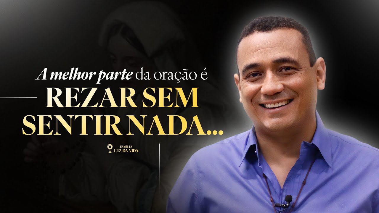 A melhor parte da oração é rezar sem sentir nada...