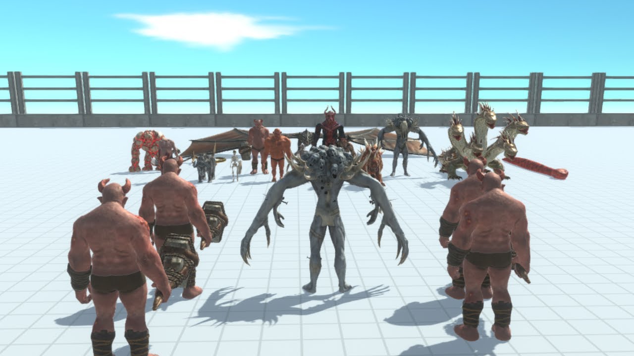 SCOURGE WITH 4 ORGE VS FACTION | Animal Revolt Battle Simulator