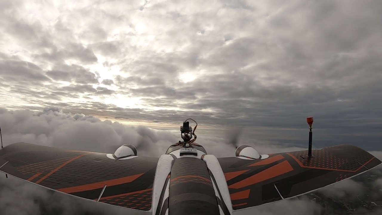 Albabird long range finwing 4k  real clouds