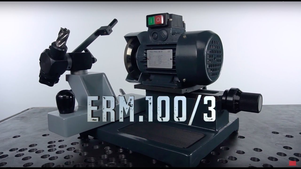 Заточка корончатых сверл станком ERM.100-3