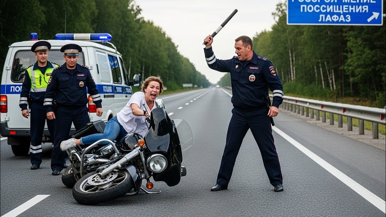 Полицейский напал на тихую мотоциклистку… не зная, что она — боец спецопераций! | Шокирующая история