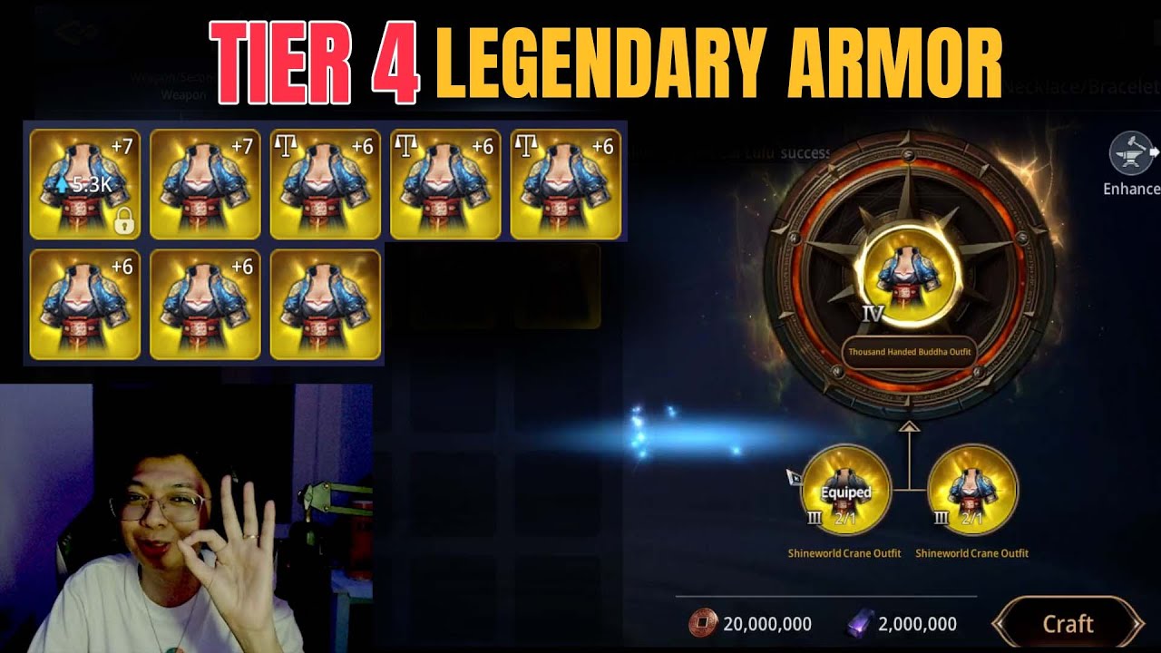 CRAFTING TIER 4 ARMOR XDRACO? - MIR4