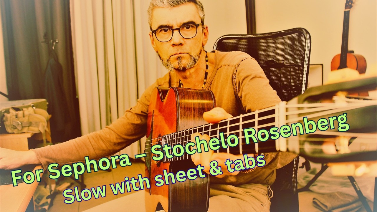 For Sephora – Stochelo Rosenberg | Jazz Manouche Guitar (Sheet Music & Tabs) slow tempo