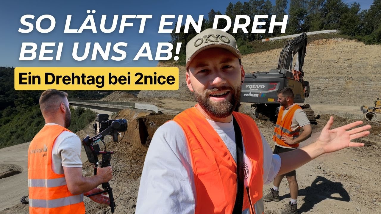 Ein Drehtag mit 2nice 🎥 Recruiting Filmproduktion bei der Firmengruppe Gfr&ouml;rer 🏗️