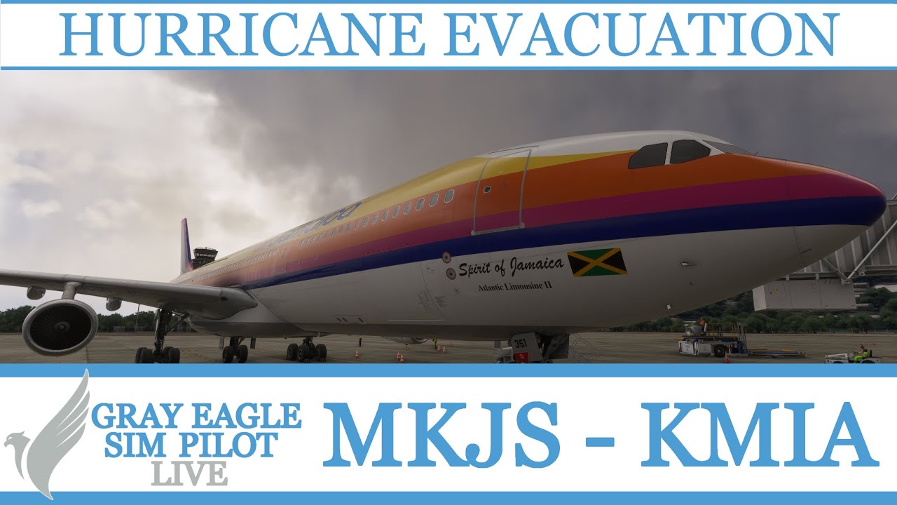 Real Airbus Pilot | Hurricane Melissa Evacuation | Montego Bay - Miami #hurricane #msfs2024