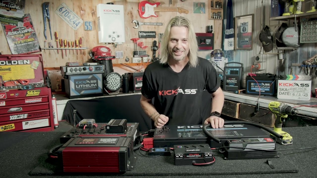 Видео сборки KickAss UltraSlim Dual Battery: инвертор мощностью 1200 Вт и центр управления KickAs...