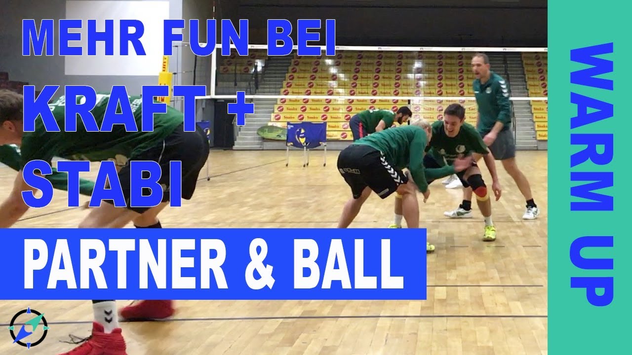 Warm up mit Ball und Partner - kurzweiliges Erwärmungsprogramm mit dem Volleyball