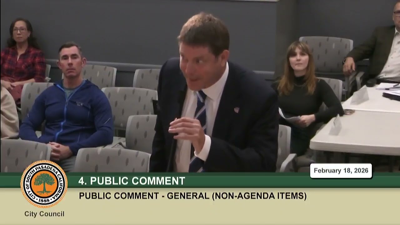 South Pasadena Regular City Council Meeting - February 18, 2026