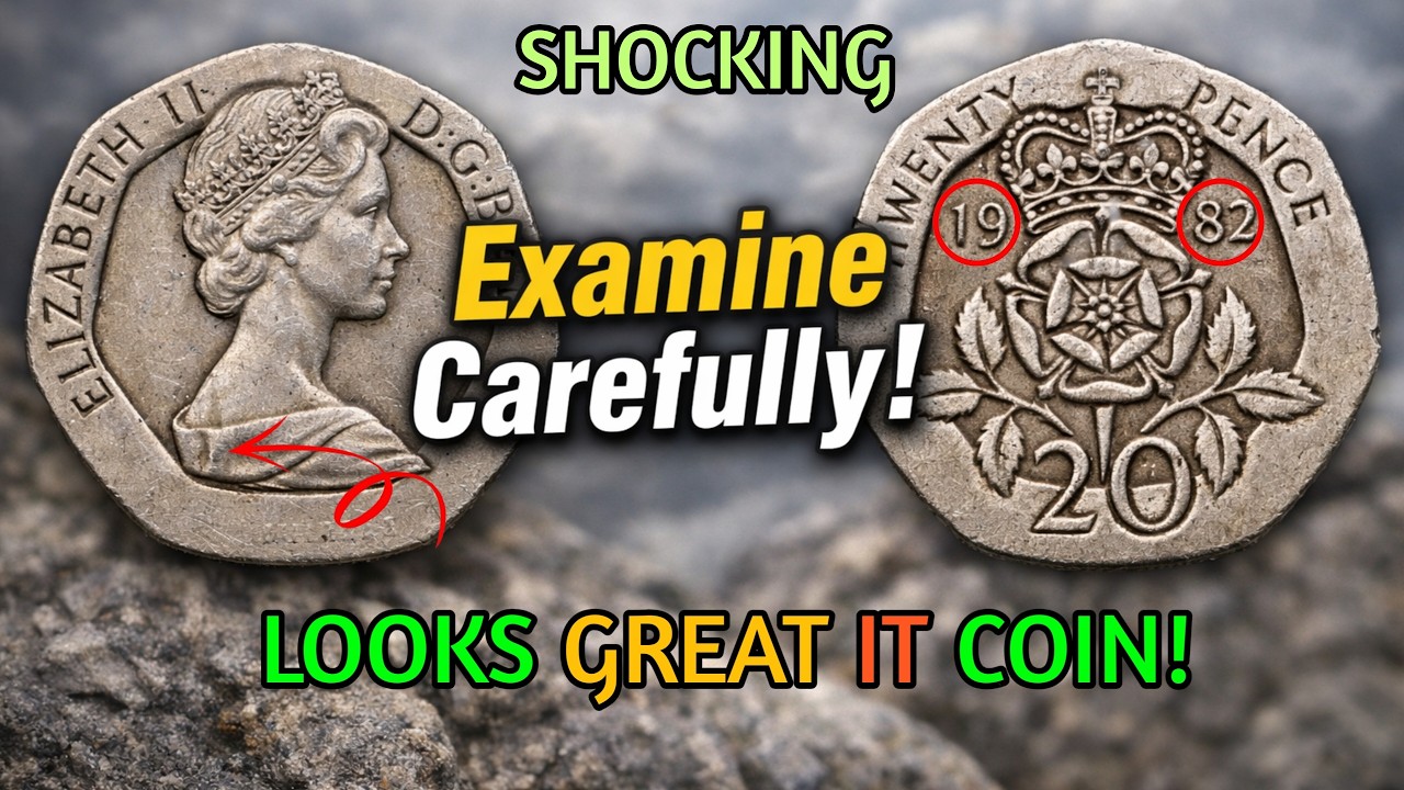 1982 Twenty Pence Coin Value 💰 Rare Errors Worth Hundreds to $1,000+!