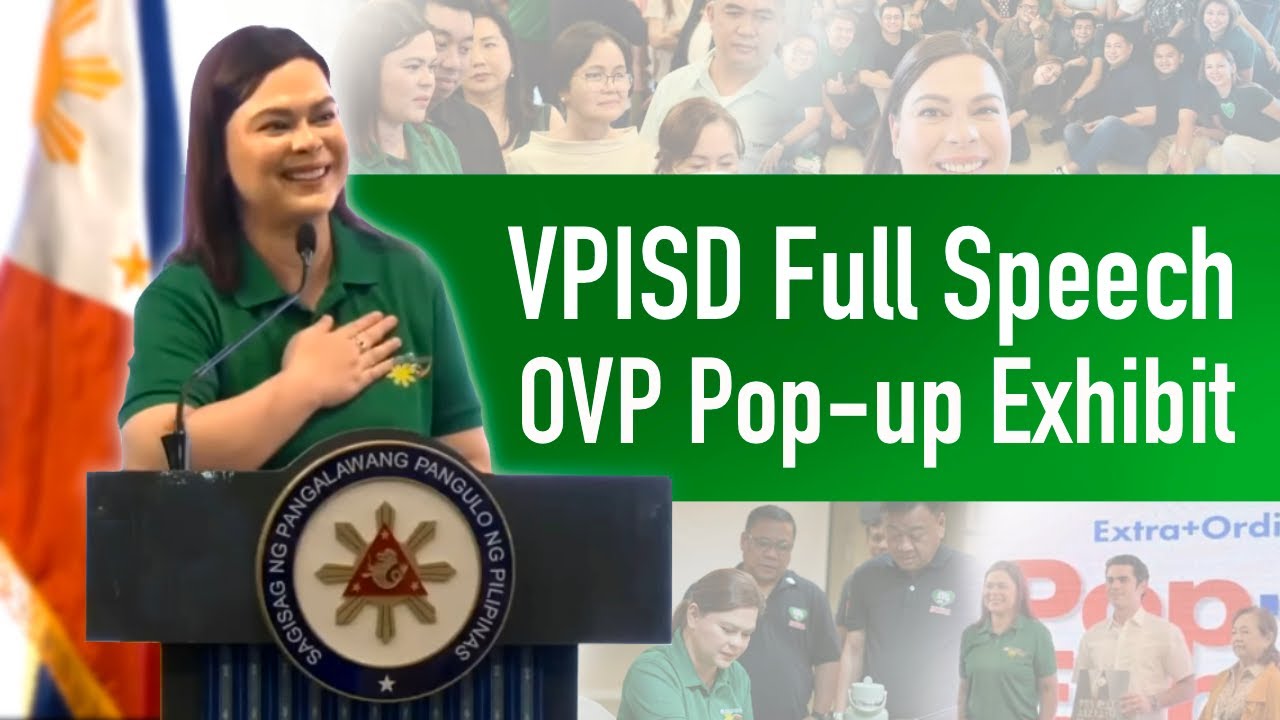 VPISD FULL SPEECH : OVP Pop-Up Exhibit
