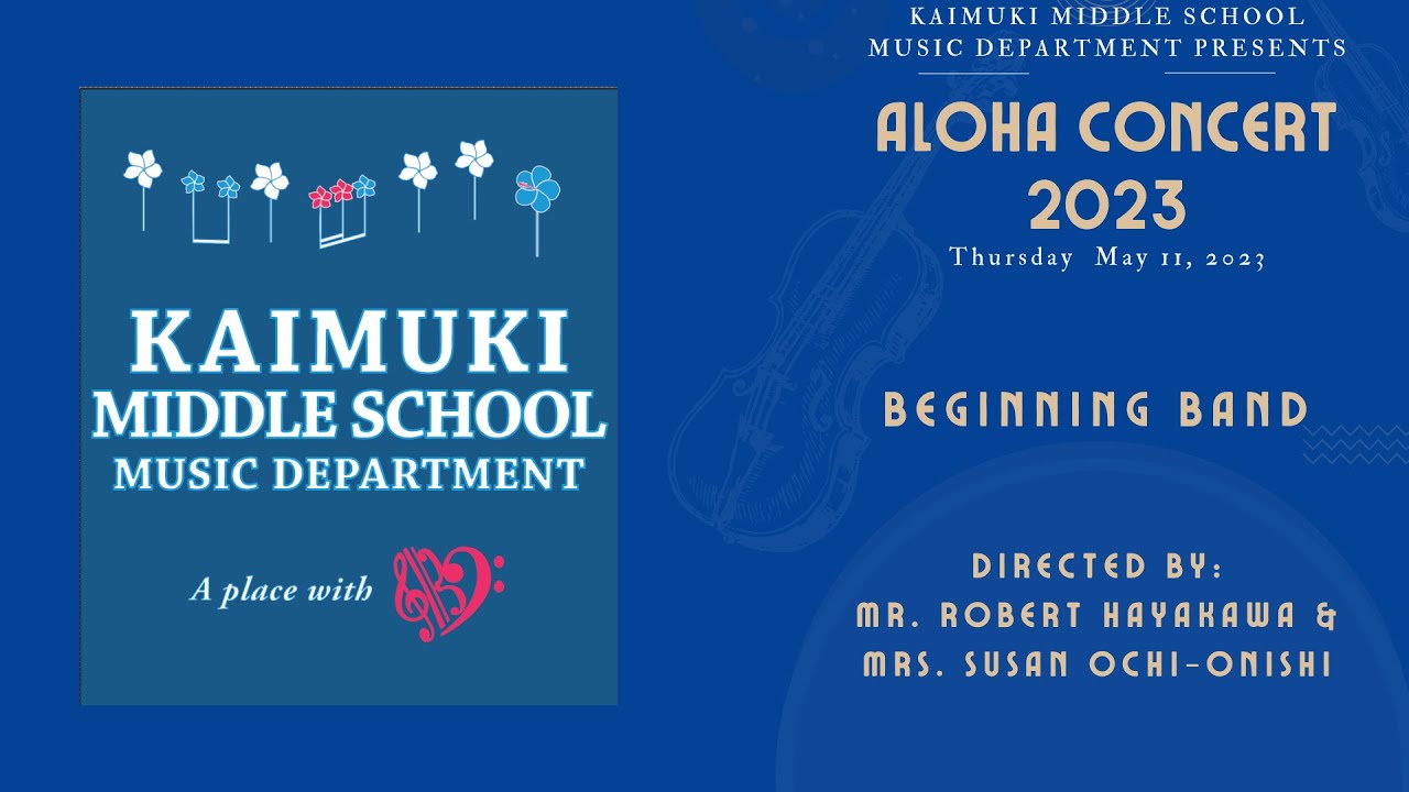 KMS Aloha Concert 2023 - Beginning Band