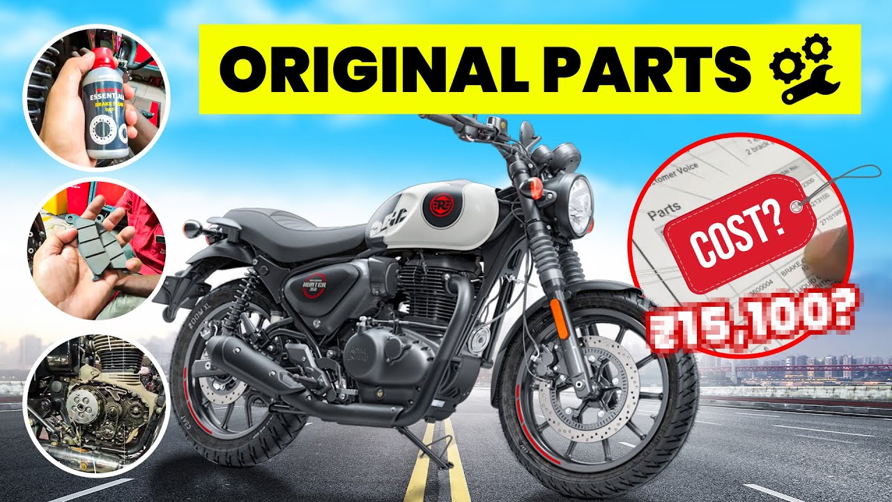 Royal Enfield Hunter 350 Service | Original Parts COST Comparison