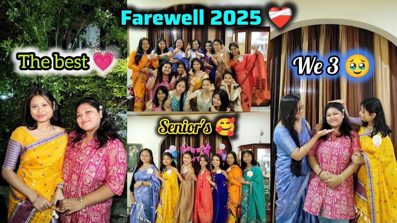 Nanda's Pg Farewell 2025 ❤️‍🩹 ll Bohut Miss korim senior's khinik 🥹