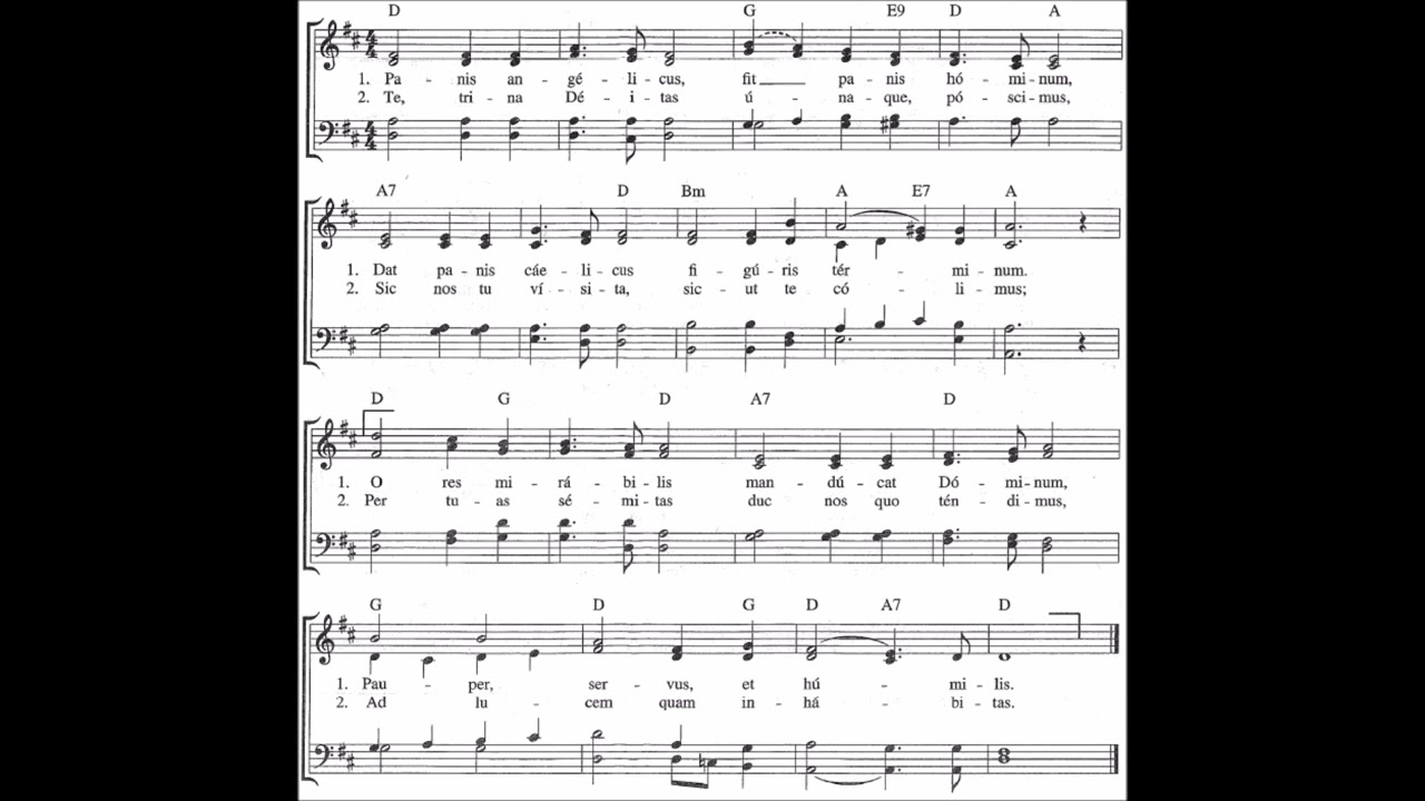 Panis Angelicus (Lambillotte) ALTO