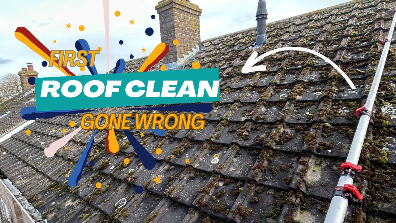 My FIRST Roof Cleaning Job GONE WRONG!!