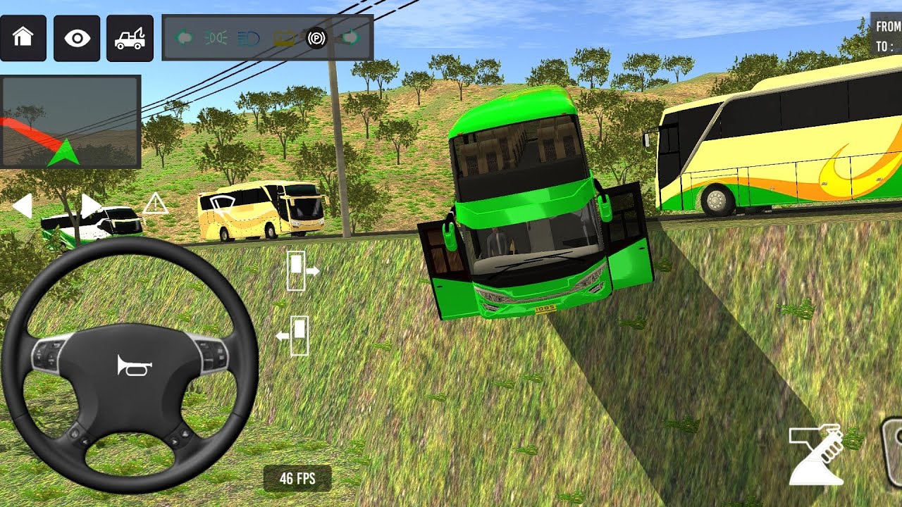 Euro Bus Driving Game Public Transportation 2024 -  Indonesia Bus Simulator Android Gameplay #1894
