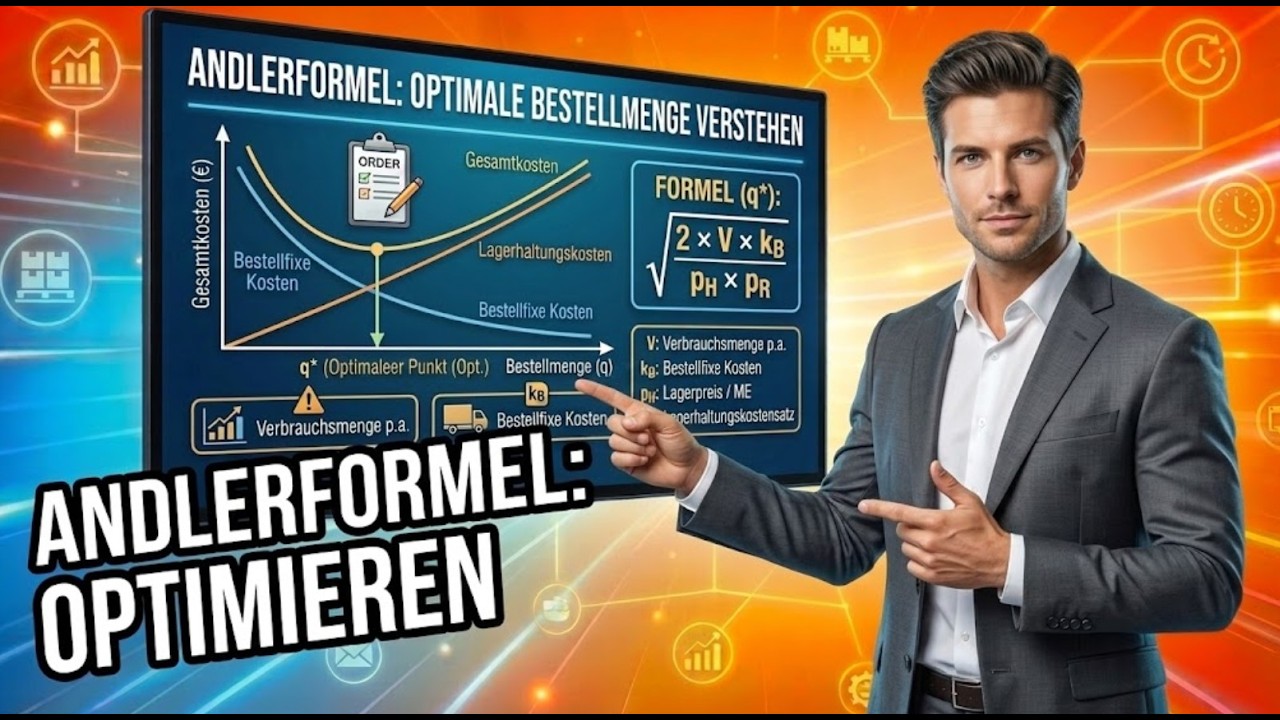 Die Andler-Formel einfach erklärt 🛒 Optimale Bestellmenge berechnen (mit Beispiel!)