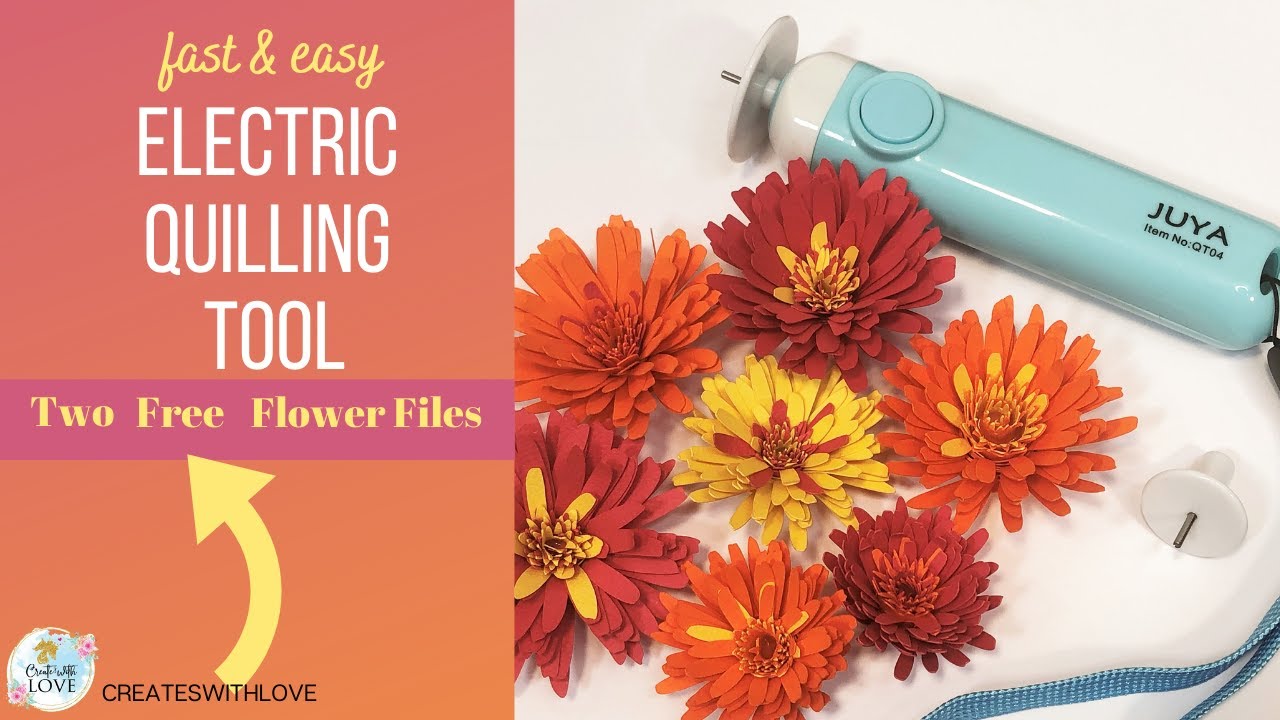 Electric Quilling Tool | Plus 2 FREE Flower Templates